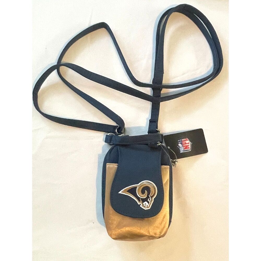 St. Louis LA Rams Phone ID Wallet on String Crossbody Bag NFL Official Licensed